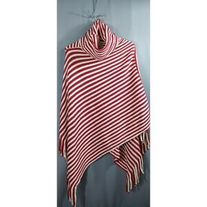 womens poncho shawl one size NWT cozy chunky fringed cape wrap cowl boho hippie